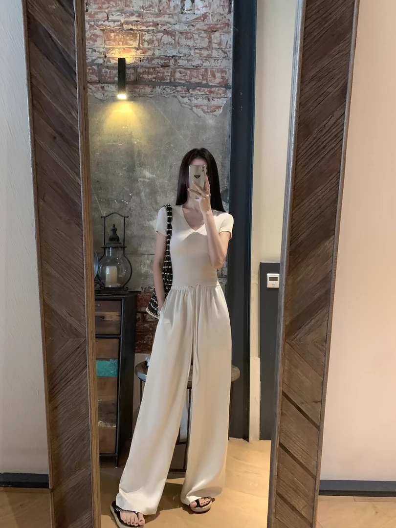 D超长阔腿卫裤21501