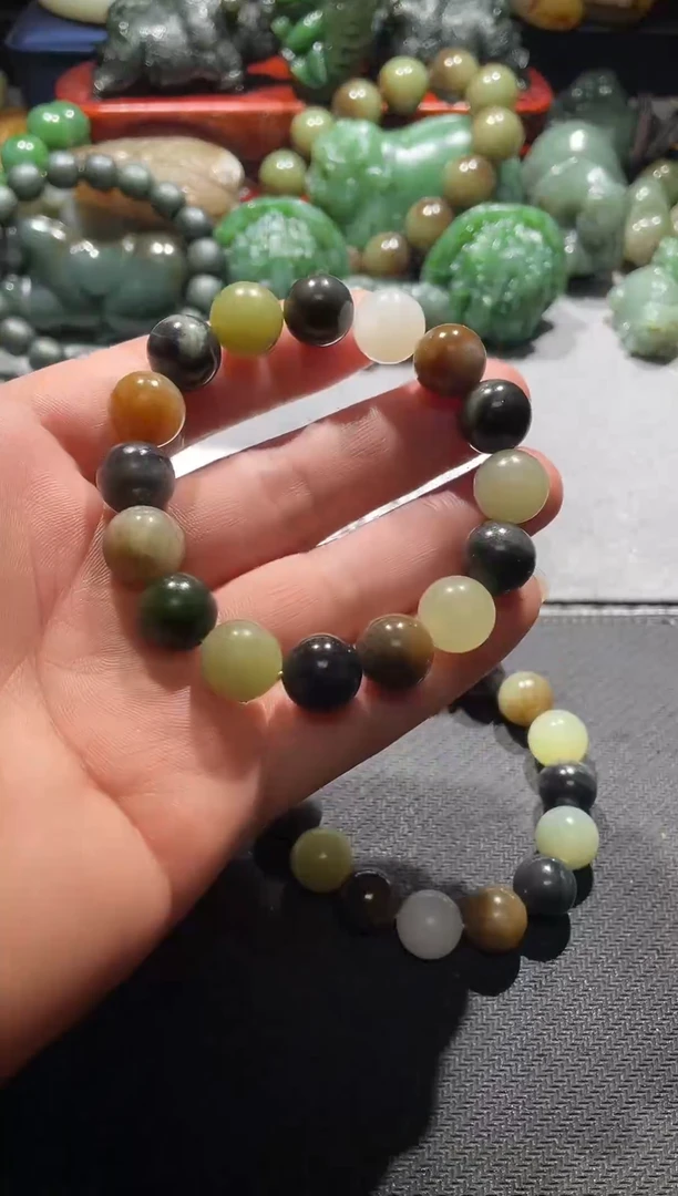 未镶嵌手串和田玉和田玉多宝