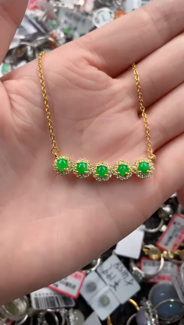 银S925镶嵌戒指翡翠11-11-11----7