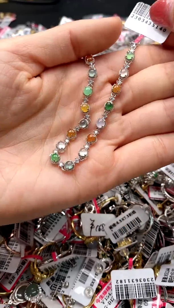 【闪购商品】翡翠戒指银S925镶嵌33333333    7