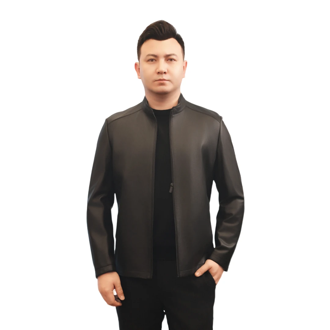 TOYLUK新款男士休闲立领皮衣3115