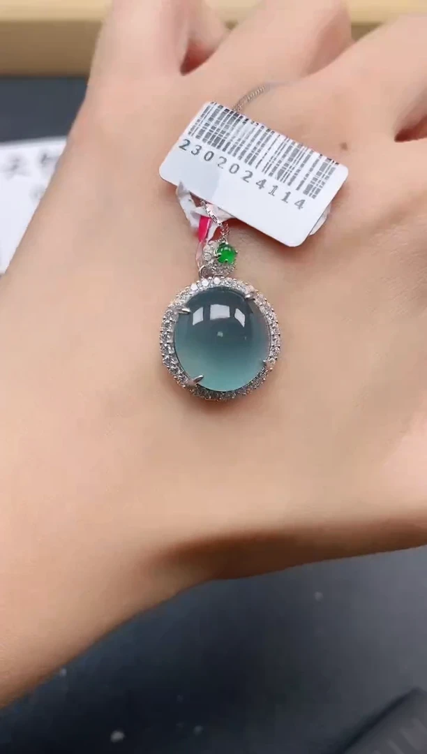 银S925镶嵌戒指翡翠11