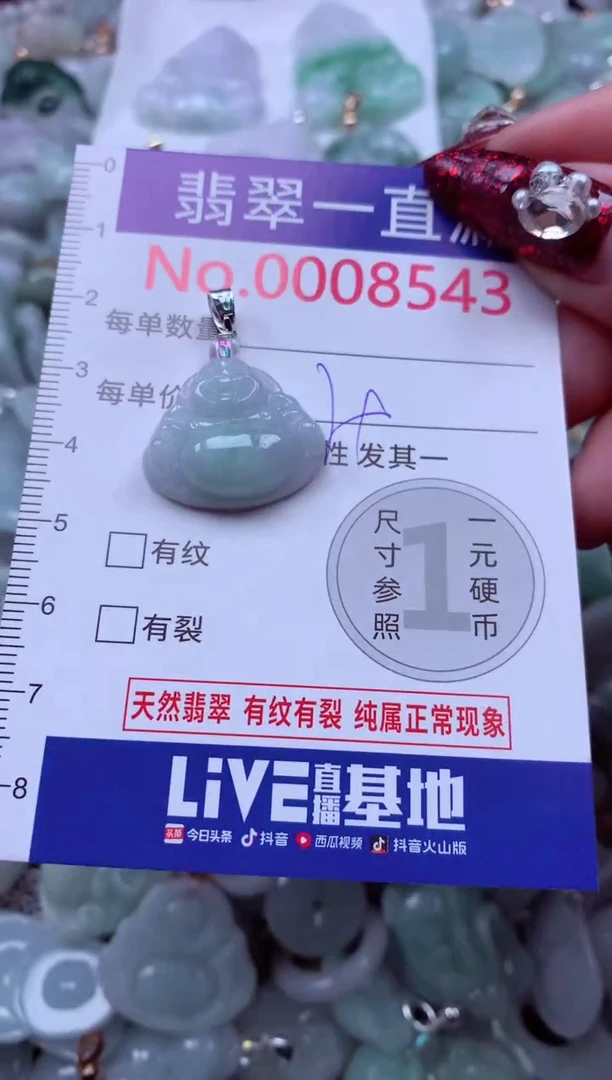 吊坠(不含链)未镶嵌翡翠8543