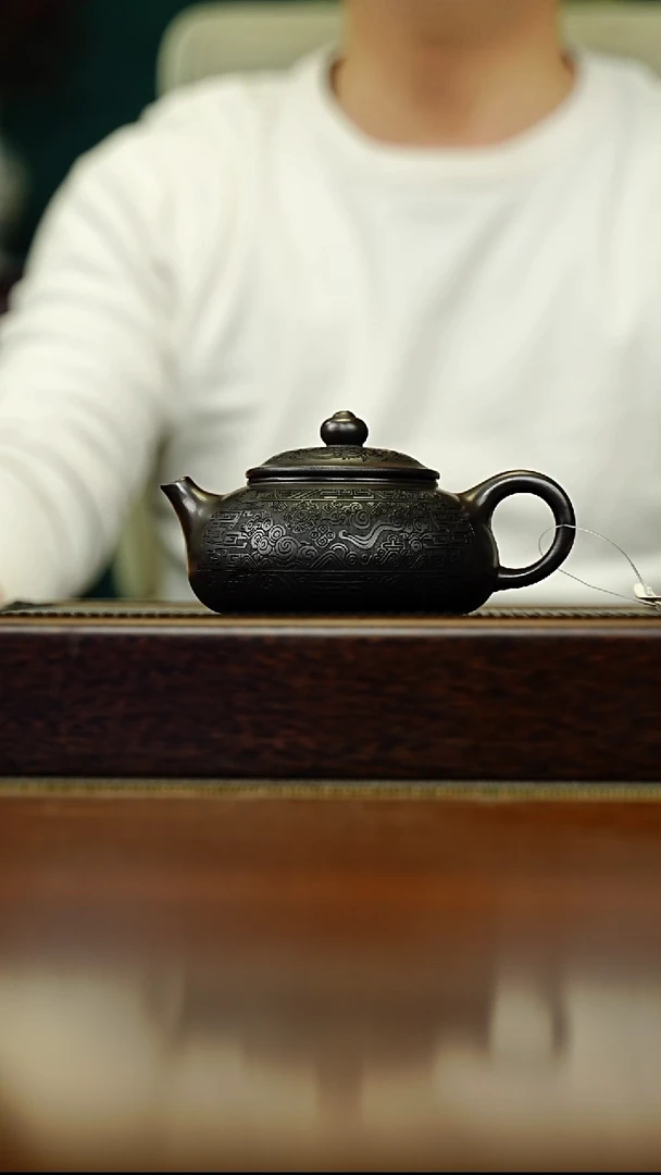 茶壶紫砂宜兴原矿 半手工 紫砂壶容量240CC