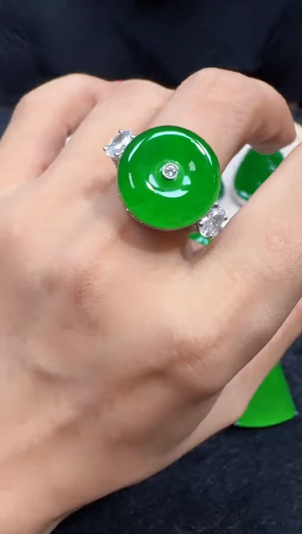 未镶嵌定制翡翠翡翠戒指167