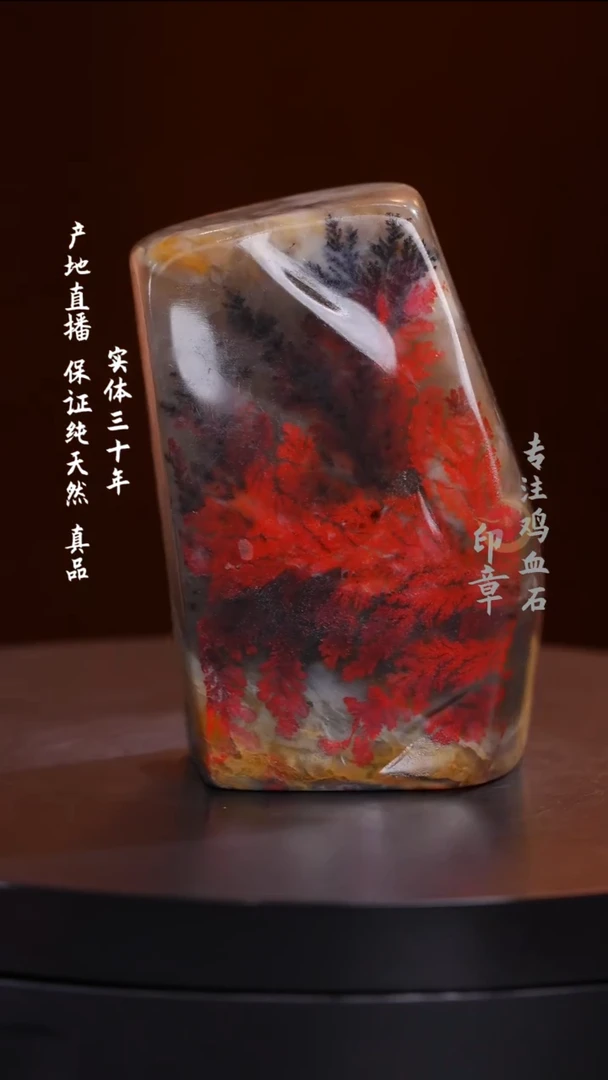 鸡血石水草鸡血石