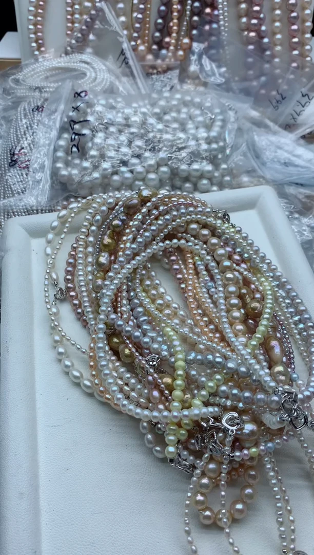项链合金淡水珍珠多样性发其一，非无暇