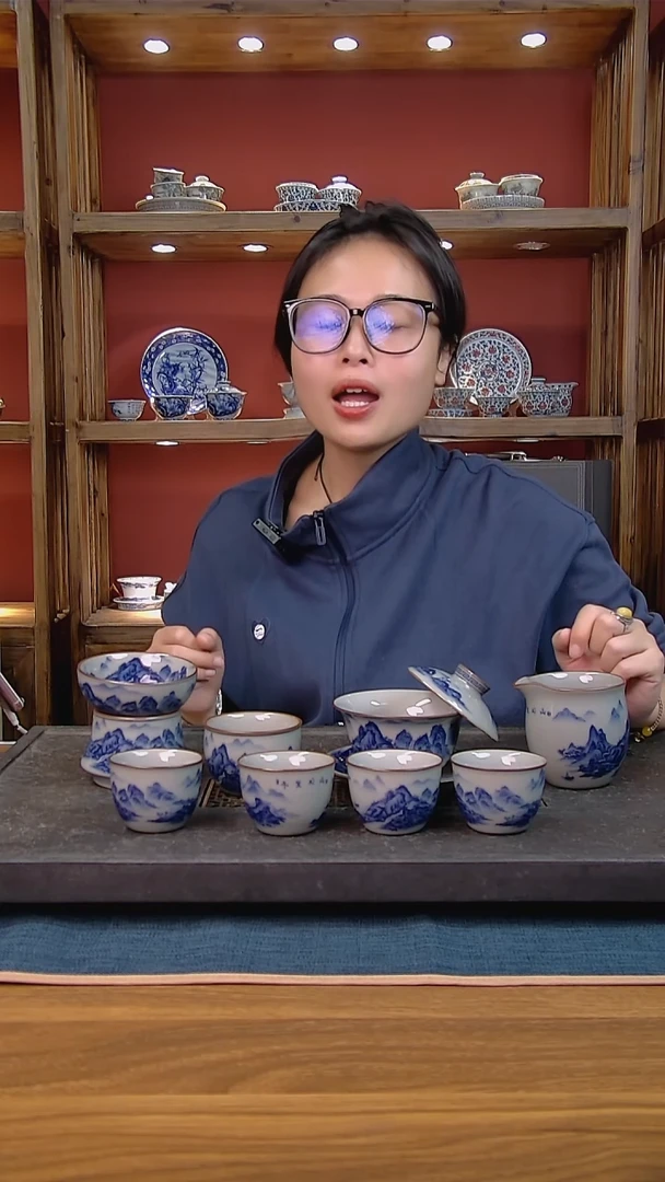 简装家用款8件套 老陶泥开片纹陶瓷茶具