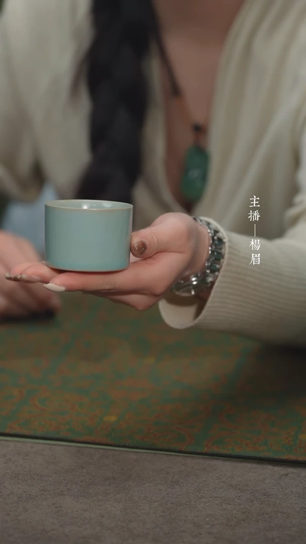 【闪购商品】大扳指杯-汝瓷张海英-眉