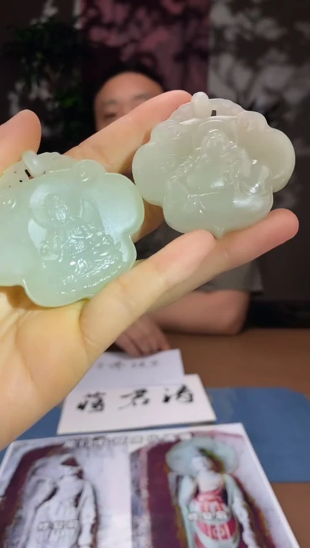 和田玉未镶嵌颈饰D472