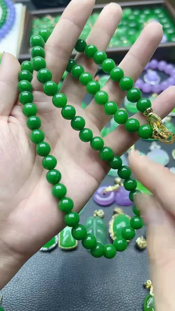 吊坠(赠链)未镶嵌翡翠8mm妈妈连