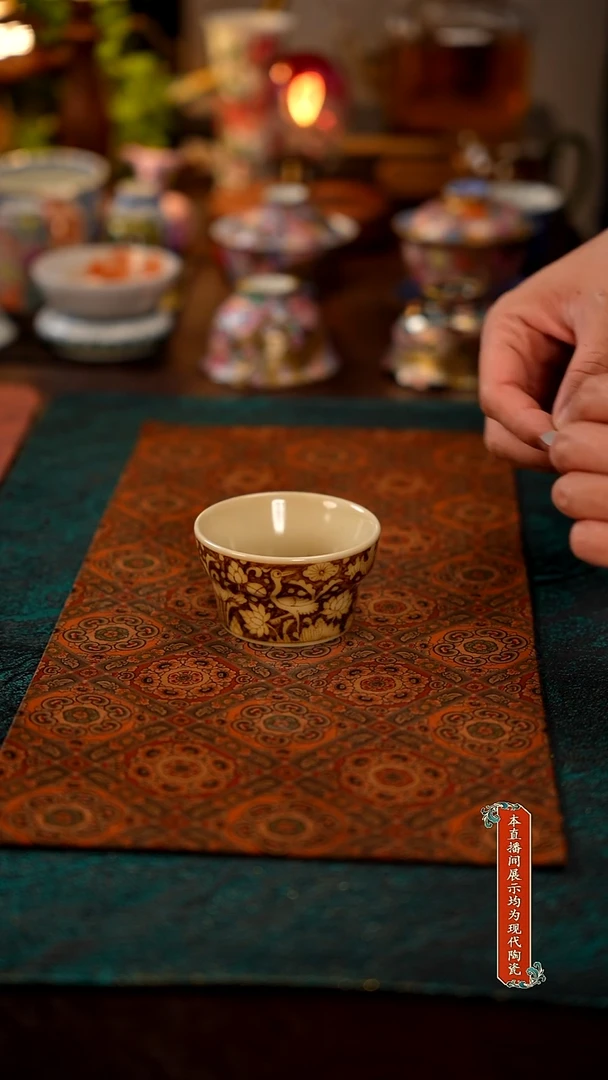 瓷片景德镇窑口茶器7656