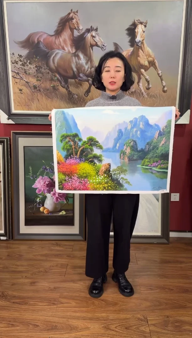 油画【33号】约50*70cm丨朝鲜原创纯手绘孤品油画丨顺丰包邮