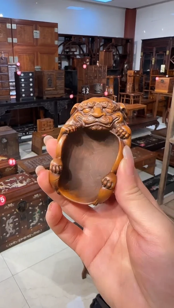 【闪购商品】木木艺黄杨木貔貅茶则98.88888