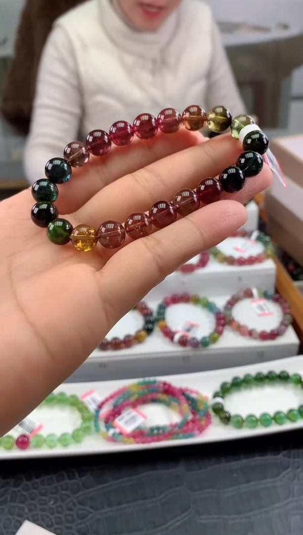 【闪购商品】碧玺手串未镶嵌多样性发一条