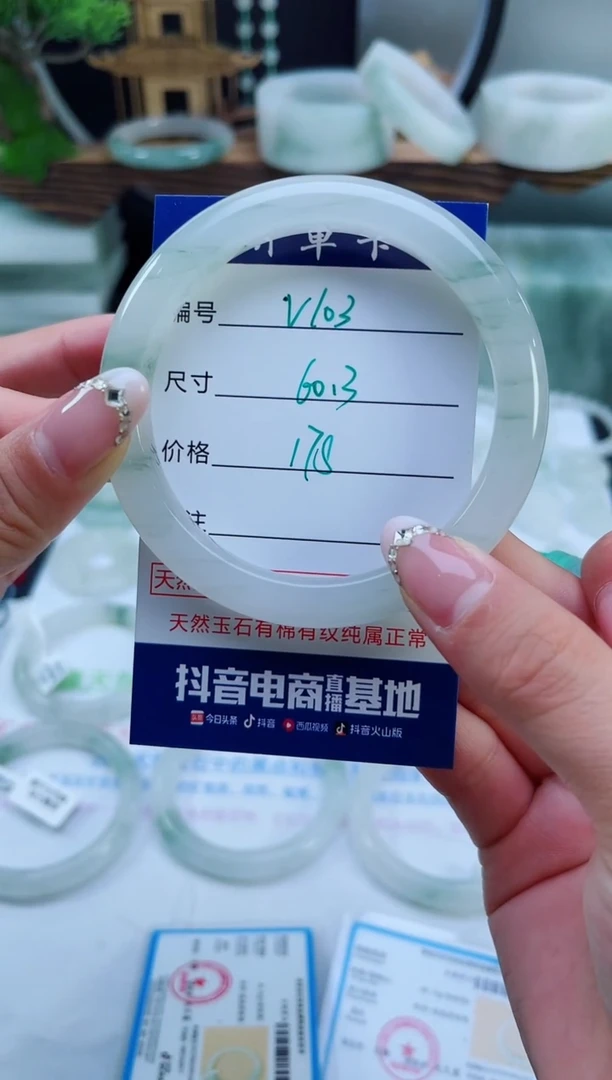 未镶嵌手镯石英质玉（天山翠）103