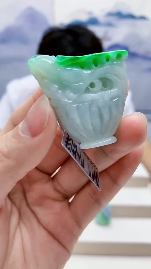 未镶嵌定制翡翠5145lr-毛货挂件21