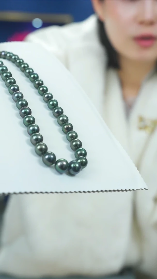 未镶嵌丨海水珍珠8-11mm大溪地珍珠项链@@A1757