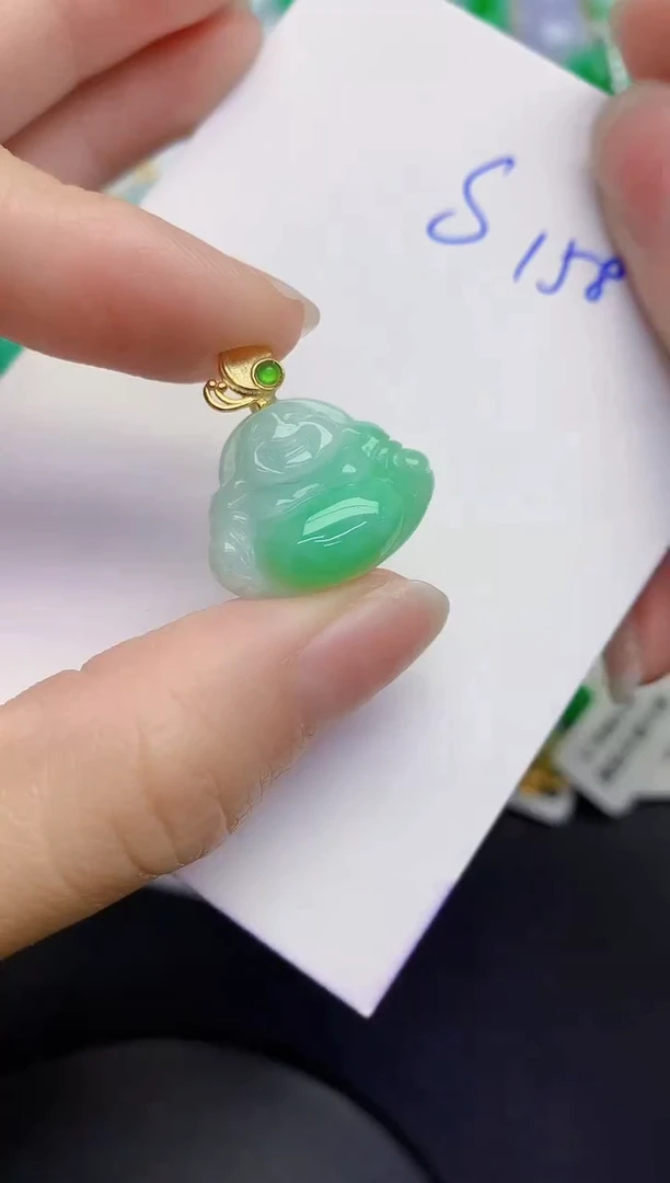 颈饰未镶嵌翡翠缅甸天然翡翠A货