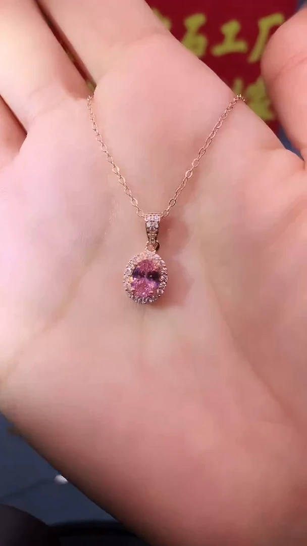 【闪购商品】蓝宝石吊坠(赠链)银S925镶嵌1111