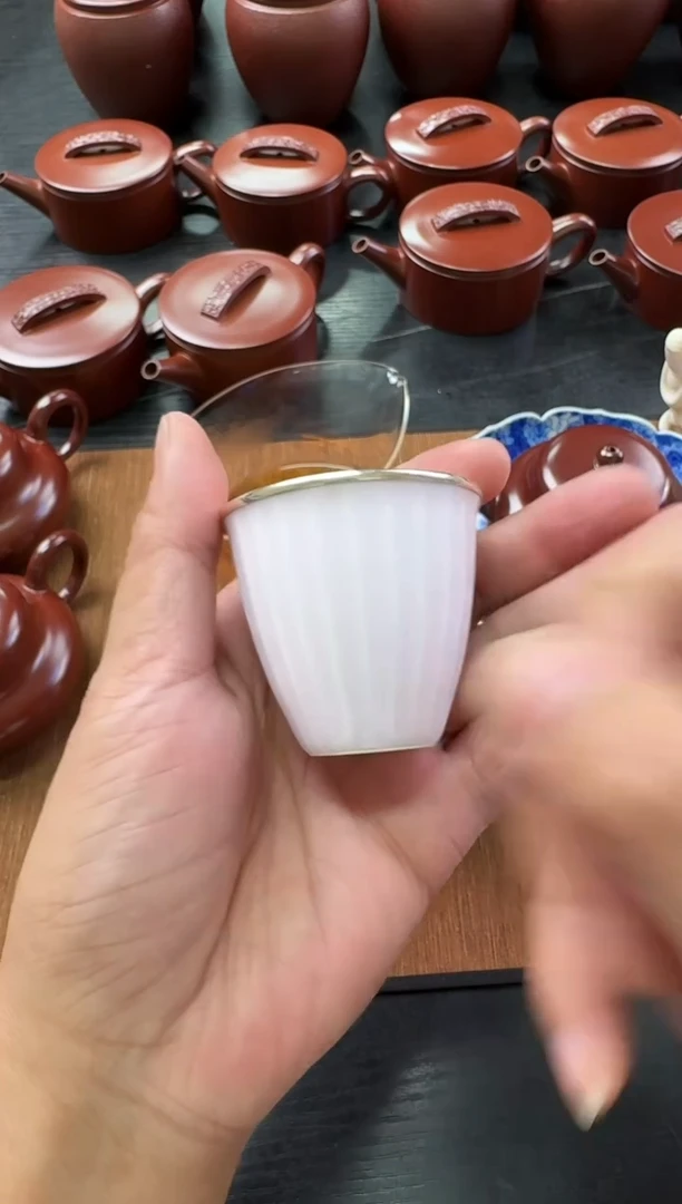 *瓷包银粉杯------------