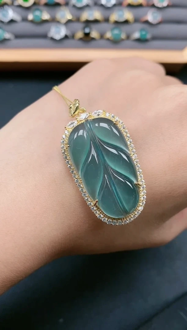 翡翠戒指银S925镶嵌111111