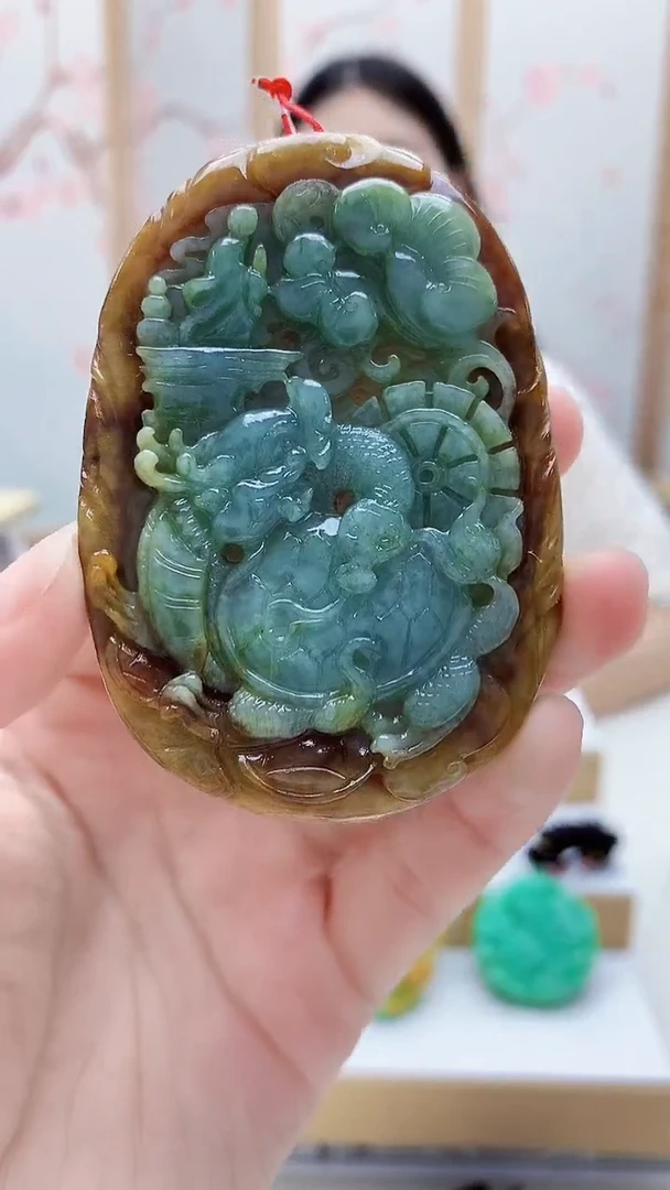 未镶嵌定制翡翠4812lr-毛货挂件15