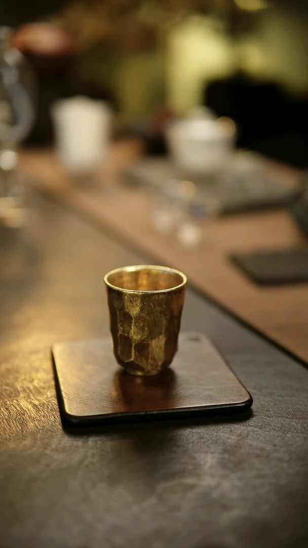 阿眠   松风舍手作陶泥小金杯