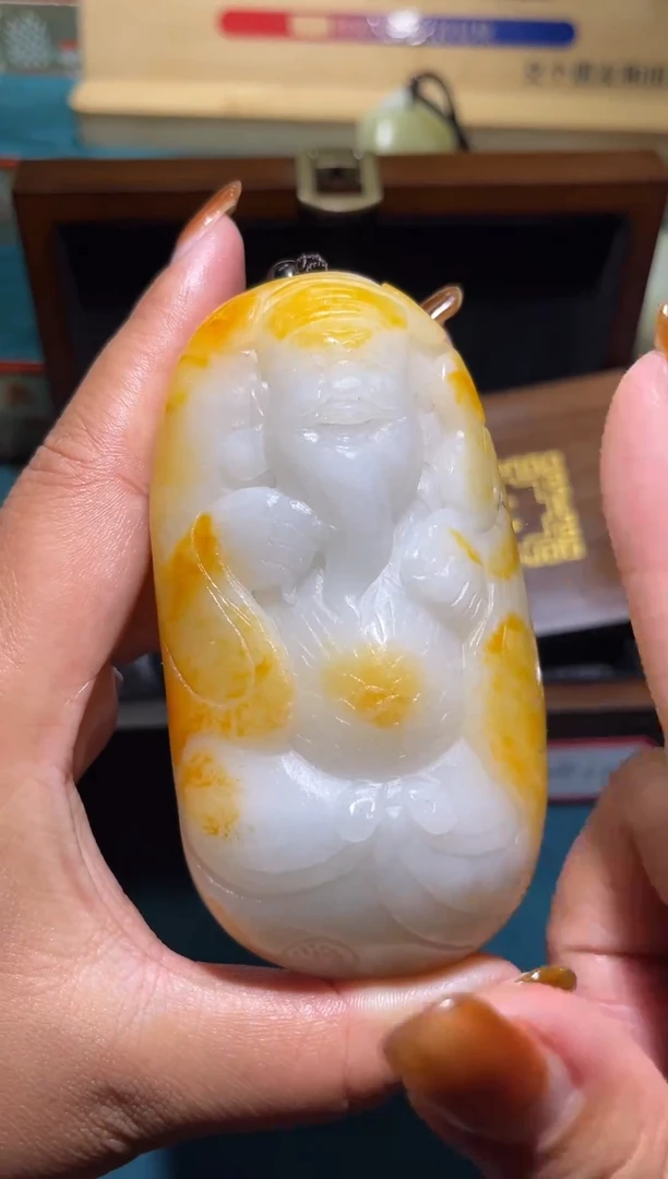 未镶嵌和田玉挂件豆***扣1