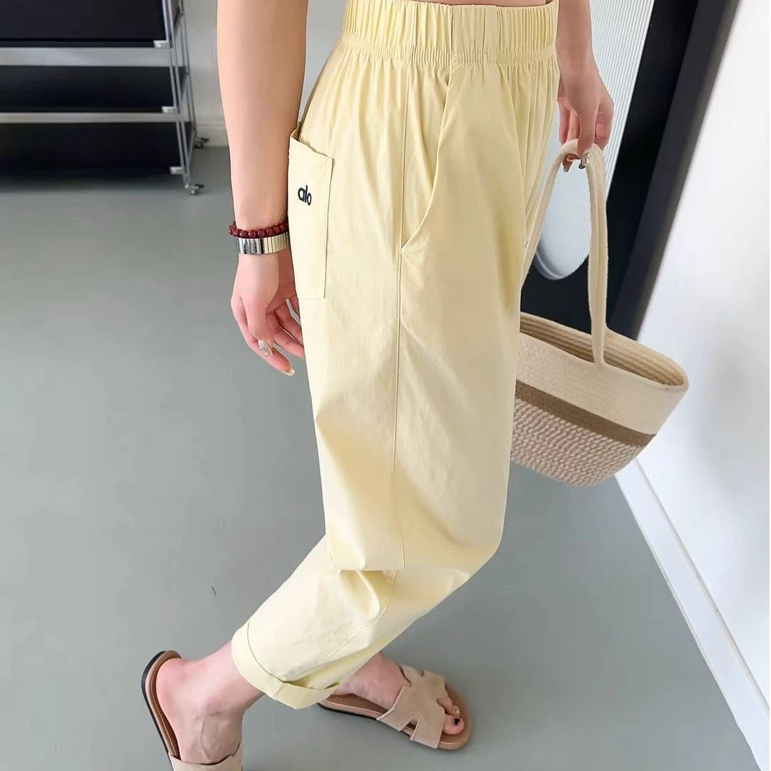 呼吸透气小冰裤显瘦九分裤夏季轻薄萝卜裤