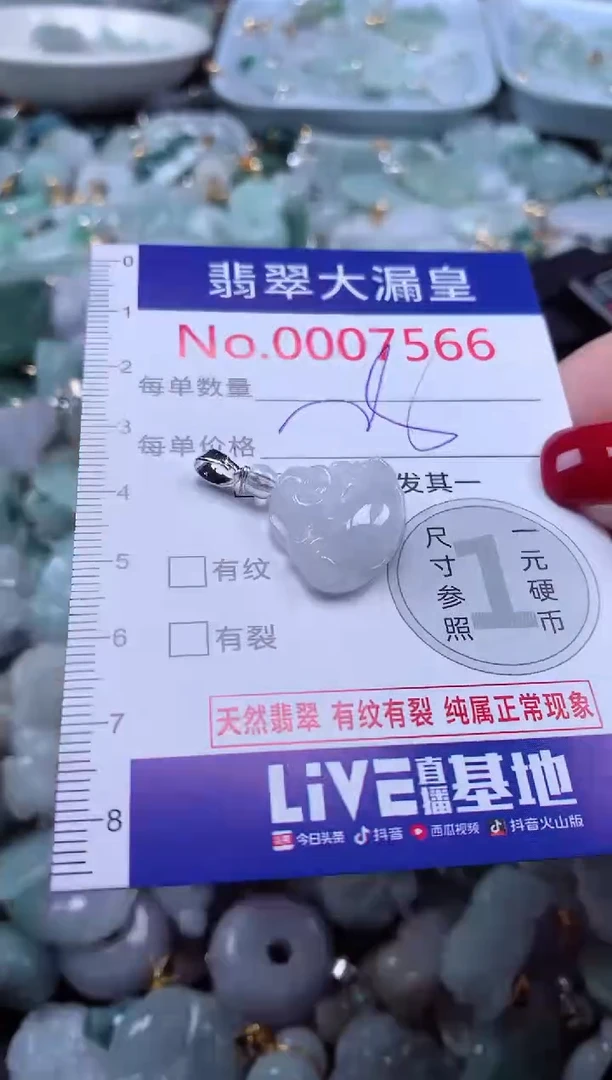 颈饰未镶嵌翡翠7566