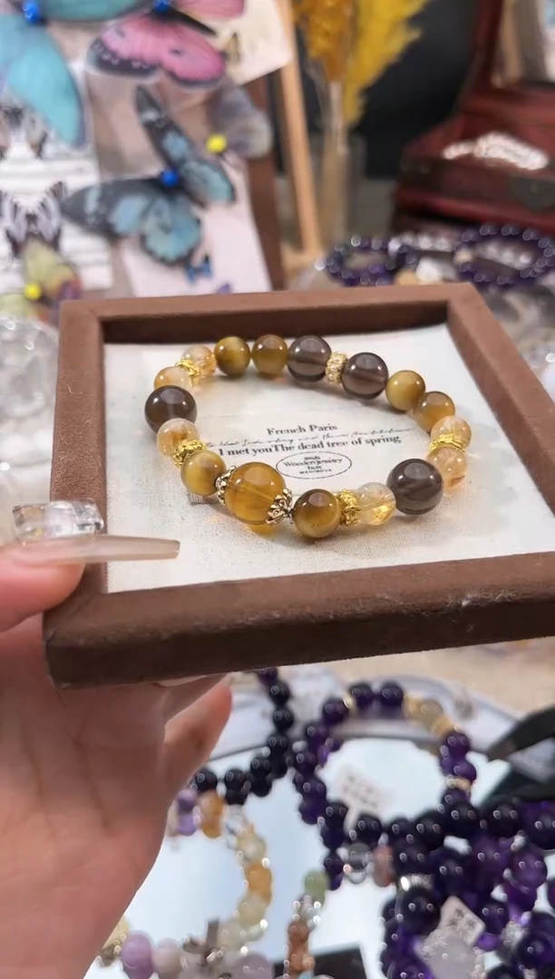 【闪购商品】水晶手链未镶嵌多样性发货颜色微差发其一