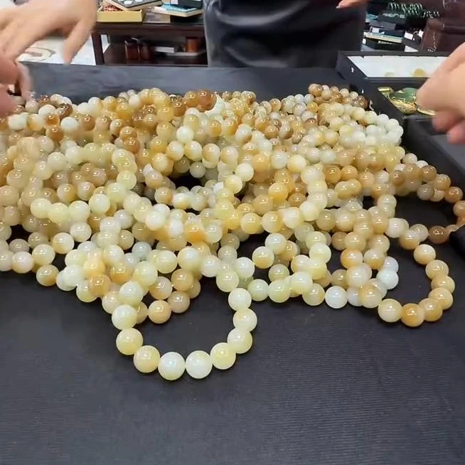 【老郑家】和田玉手串 多样性发一件 约13+mm