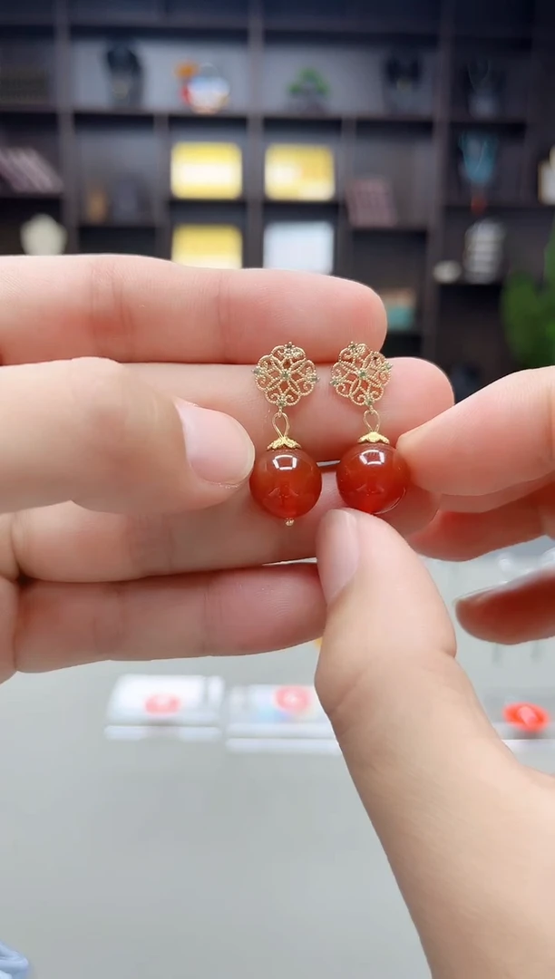 未镶嵌耳饰玛瑙/玉髓710000