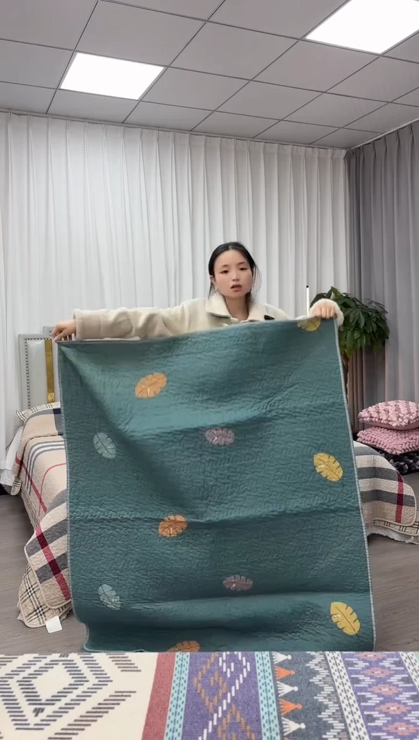 棉福利垫子福叶款110*130