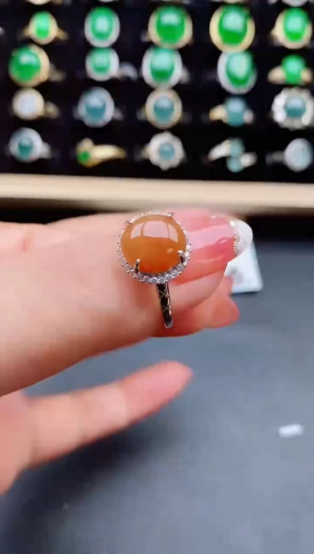 【闪购商品】翡翠戒指银S925镶嵌2121221