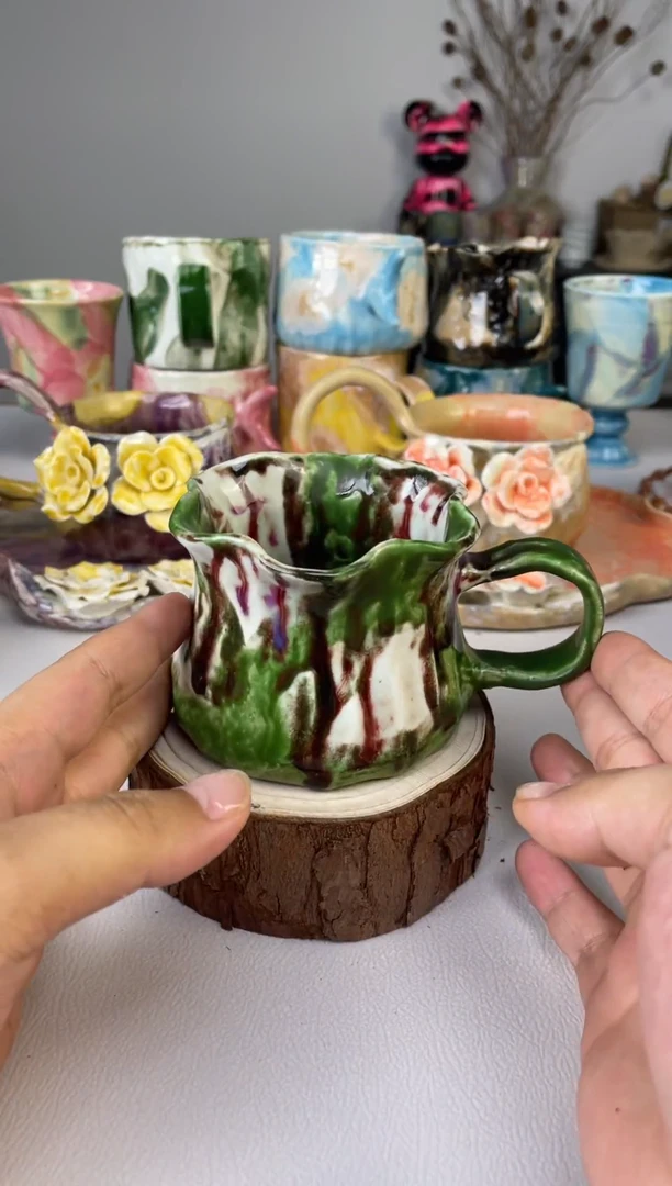 沐泽若芳咖啡杯 孤品