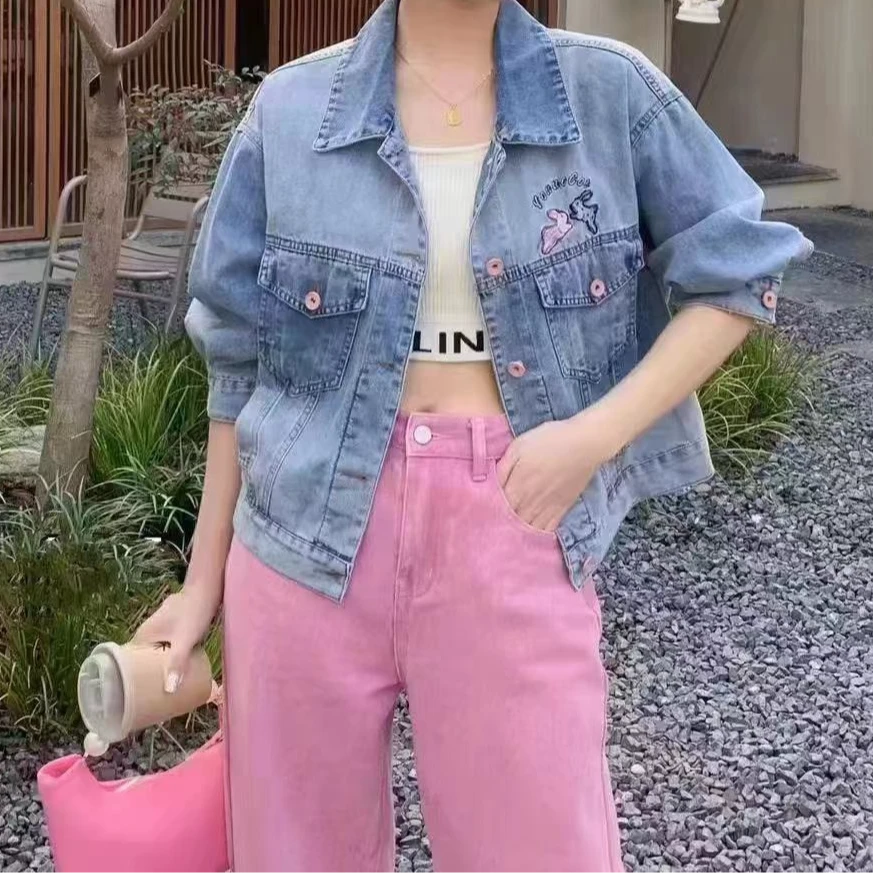 9327时尚牛仔外套