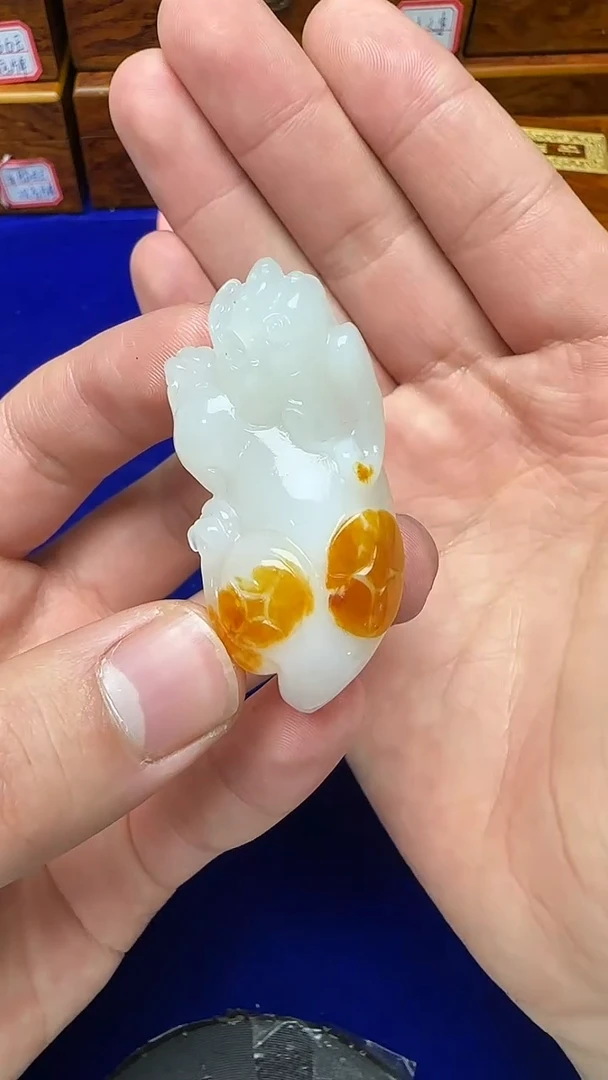 未镶嵌和田玉挂件游**落1