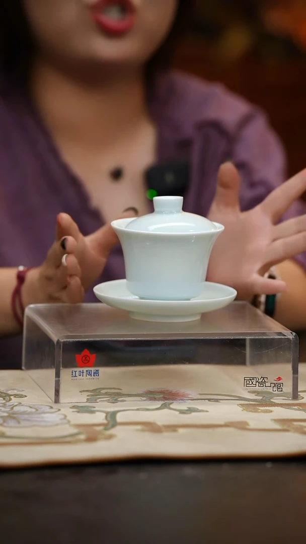 2头祥和三才盖碗套组