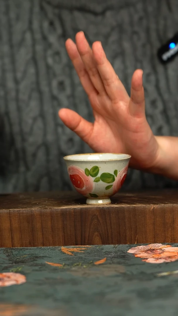 杯釉下彩手工手绘同款陶器