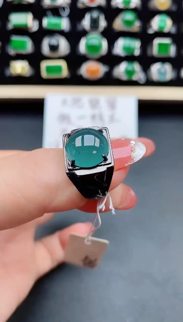 【闪购商品】翡翠戒指银S925镶嵌2452452