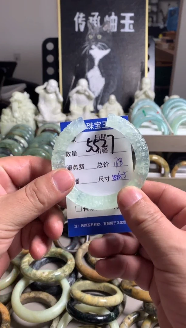 蛇纹石玉未镶嵌手镯刘*婧5527