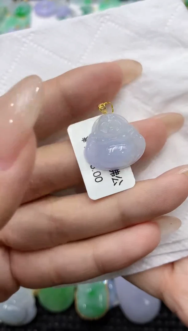 颈饰18K金镶嵌翡翠111111111111