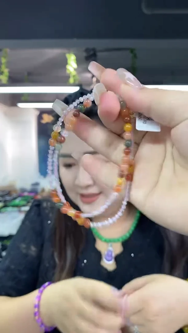 未镶嵌项链水晶多样性发其一颜色微差