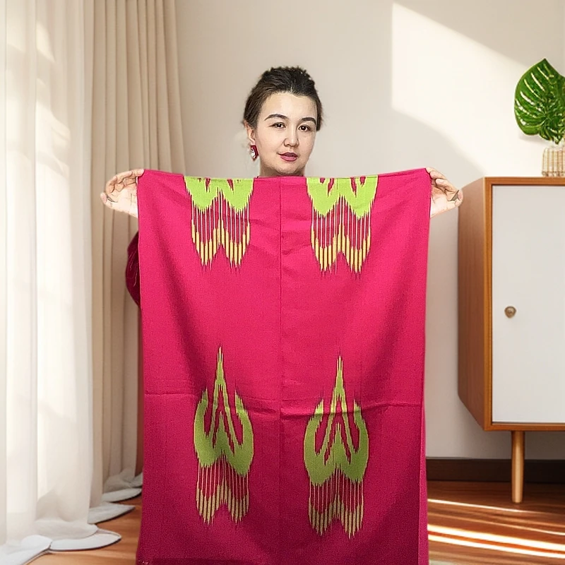 2025春季新款新疆艾德莱斯围巾60x180cm