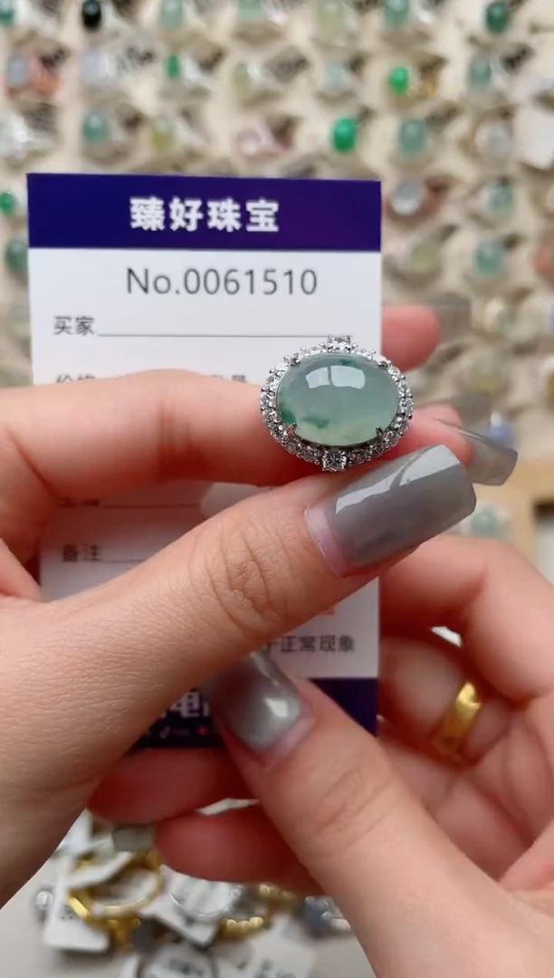 【闪购商品】翡翠戒指银S925镶嵌........