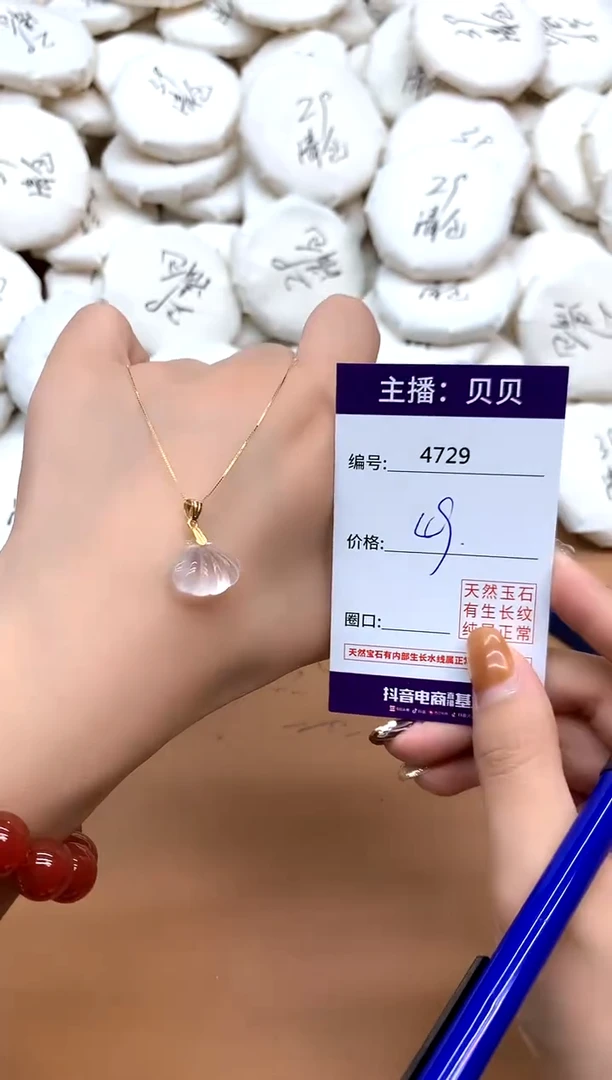 颈饰银S925镶嵌水晶4729贝贝