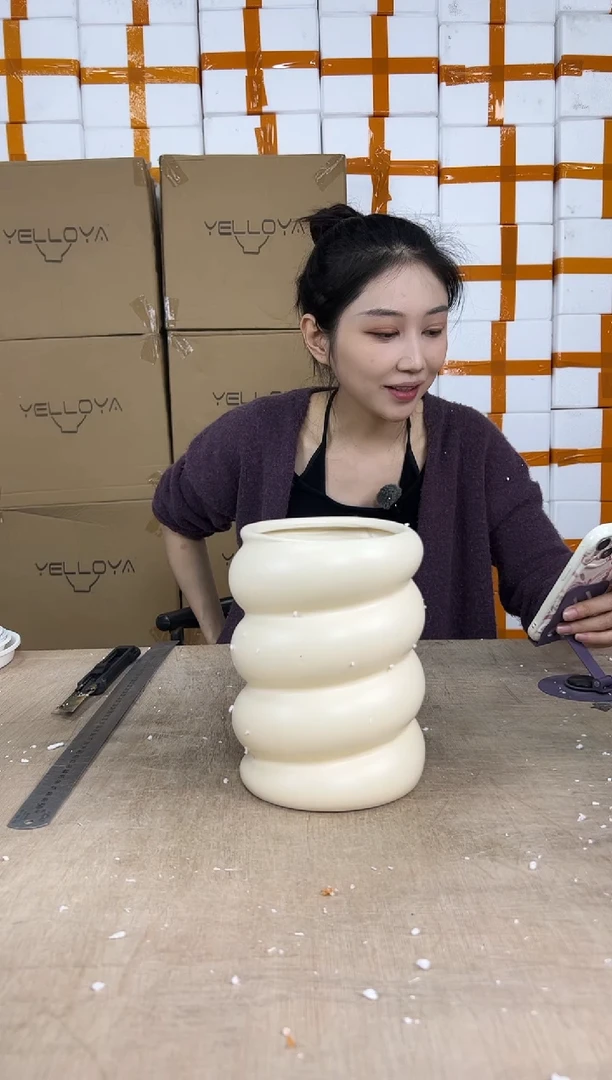 高圆圈米黄14x20