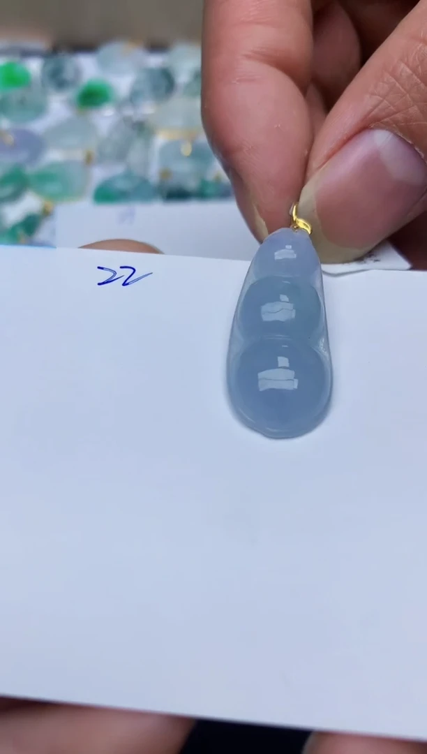 【闪购商品】翡翠颈饰18K金镶嵌天然翡翠A货